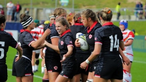 Canadian women defeat USA at Rugby World Cup