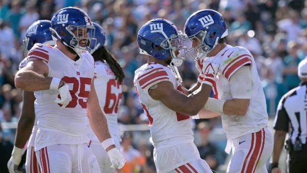 Daniel Jones, Saquon Barkley, The Canadian Press Daniel Jones, Saquon Barkley