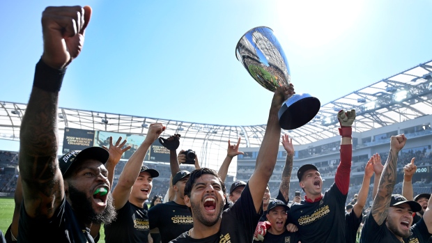 LAFC celebrate MLS Cup, The Canadian Press LAFC celebrate MLS Cup