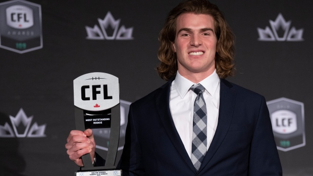 Bombers receiver Schoen named CFL's Most Outstanding Rookie