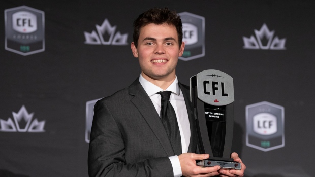 Lions quarterback Rourke named CFL's Most Outstanding Canadian