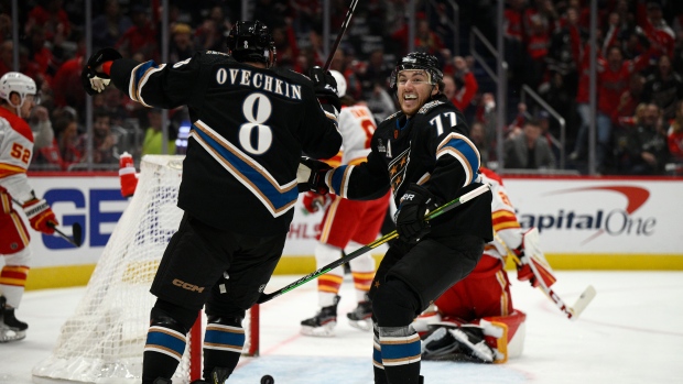 Ovechkin and Oshie power Capitals past Flames
