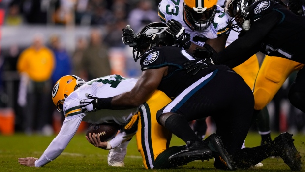 Aaron Rodgers Fletcher Cox, The Canadian Press Aaron Rodgers Fletcher Cox