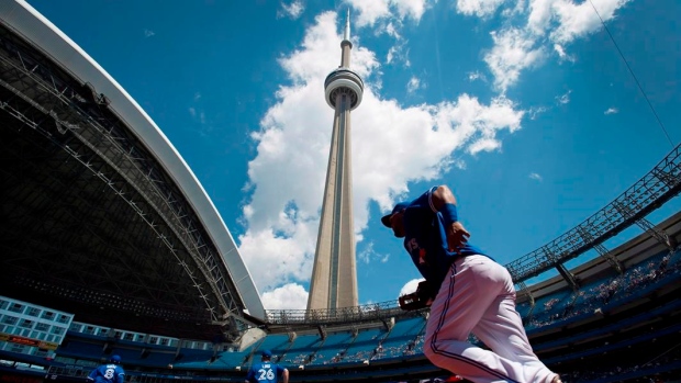 CN Tower over Rogers Centre