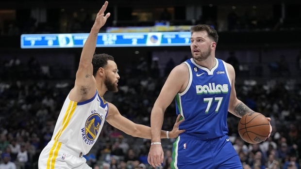 Stephen Curry and Luka Doncic, The Canadian Press Stephen Curry and Luka Doncic