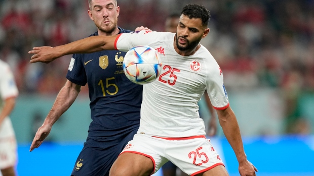 Jordan Veretout Anis Ben Slimane, The Canadian Press Jordan Veretout Anis Ben Slimane