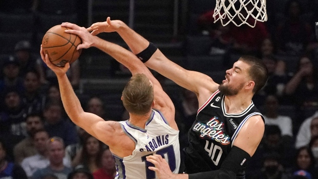 Domantas Sabonis Ivica Zubac, The Canadian Press Domantas Sabonis Ivica Zubac