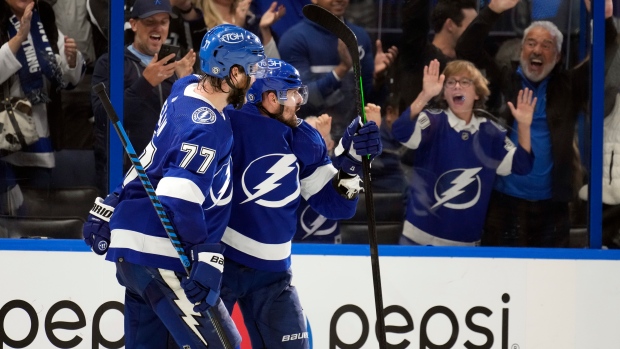 Alex Killorn and Victor Hedman, The Canadian Press Alex Killorn and Victor Hedman