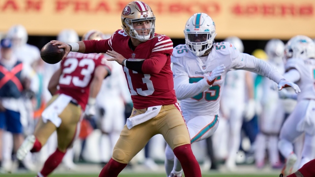 Purdy, defense lead 49ers to win over Dolphins with Garoppolo injured