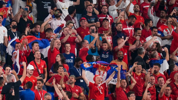 Serbia supporters, The Canadian Press Serbia supporters