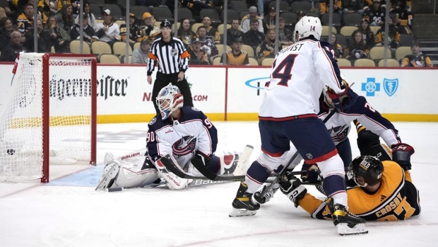 Sidney Crosby scores, The Canadian Press Sidney Crosby scores