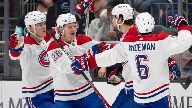 Canadiens score two goals in seven-second span, beat Kraken