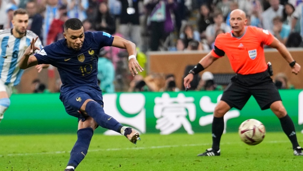 Mbappe second to score hat trick in World Cup final