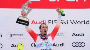 Swiss skier Yule beats Ryding to win slalom in Kitzbuehel