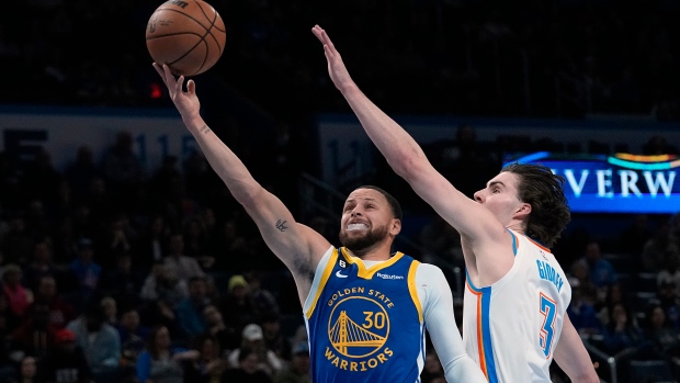 Curry has 38 points, 12 assists as Warriors top Thunder