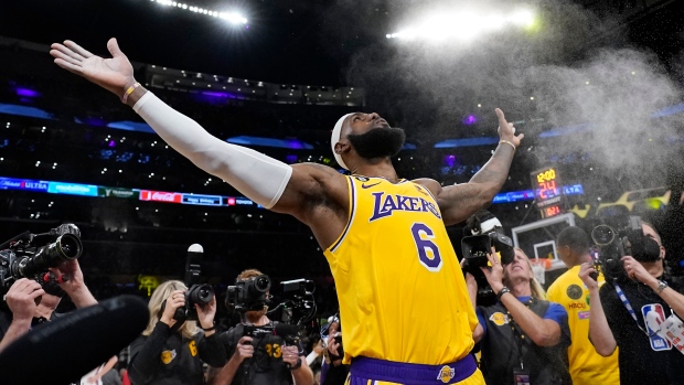 LeBron James' career points timeline described by pop culture