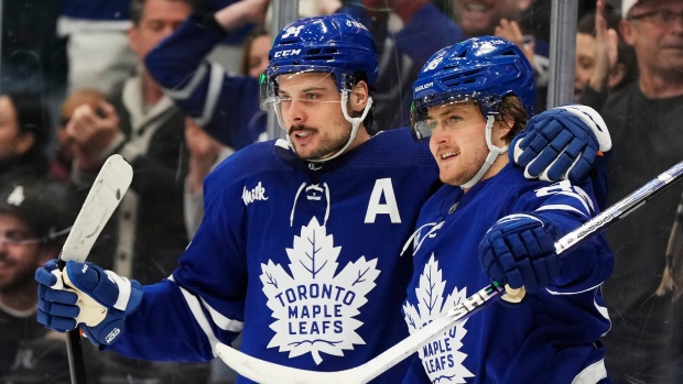 OT Toronto Maple Leafs William Nylander zdobywa punkty na Minnesota Wild