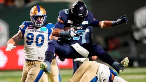 Veteran running back Harris wrapping his head around new role with Argos