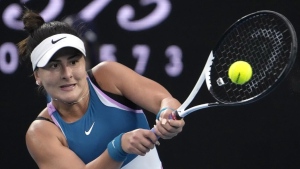 Andreescu bounces Stearns at Indian Wells after shaky start