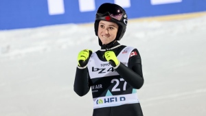 Canadian ski jumper Loutitt claims World Cup silver