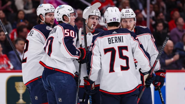 Capitals blow three-goal lead, lose to Blue Jackets in overtime