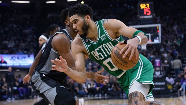 Tatum's 36 points lead Celtics past Kings