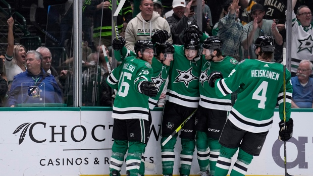 Dallas Stars celebrate , The Canadian Press Dallas Stars celebrate