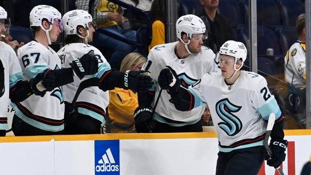 Tolvanen scores twice as Kraken rout Preds