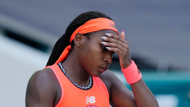 Gauff loses lead, match against Potapova at Miami Open