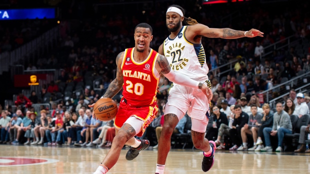 Collins leads Hawks over Pacers in high-scoring affair
