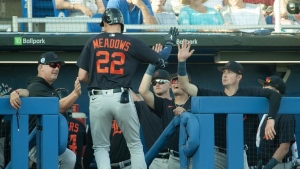 Meadows hits three-run homer, Tigers beat Blue Jays