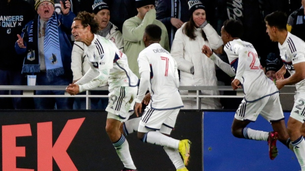 Becher's stoppage goal salvages Whitecaps' draw at Minnesota