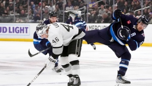 Kings' Lizotte suspended one game for cross-checking Jets' Morrissey