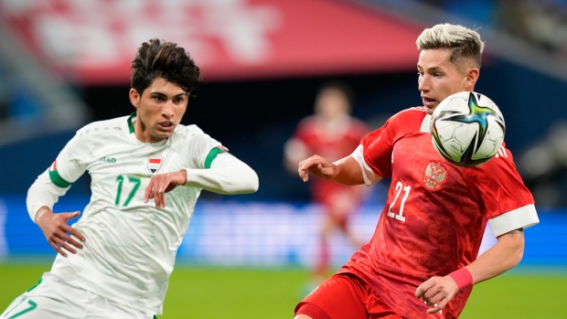 Russia beats Iraq in first home match since invasion of Ukraine