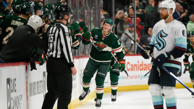 Wild rout Kraken behind another Boldy hat trick