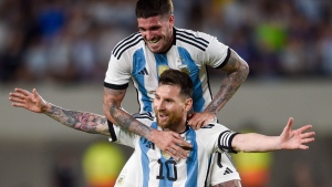 Argentina's Messi scores 100th international goal