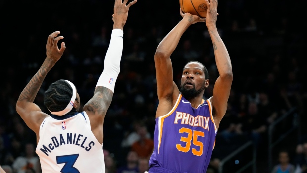 Durant makes home debut as Suns beat Timberwolves