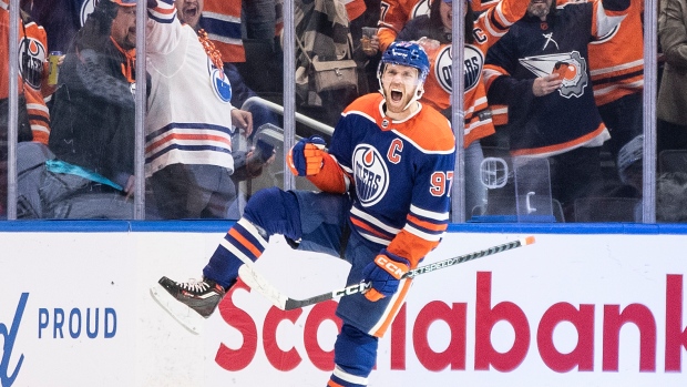 McDavid scores 61st goal, Oilers move past Kings to second in Pacific