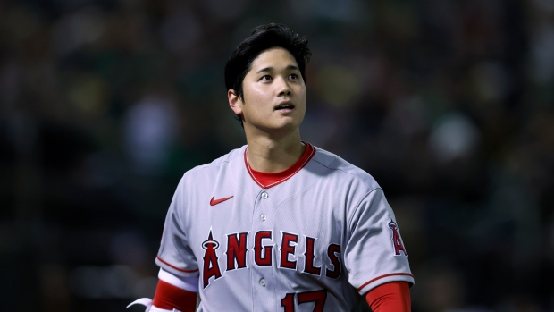 Ohtani strikes out 10 in Angels' loss to A's
