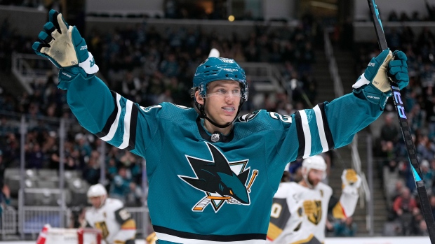 Couture scores in OT to lift Sharks past Golden Knights
