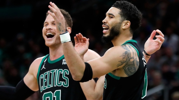 Tatum's 39 lifts Celtics over short-handed Jazz