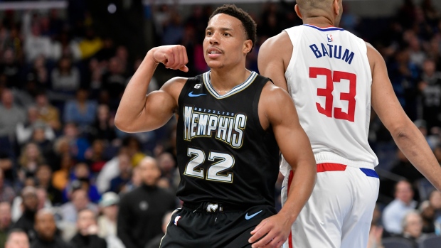 Desmond Bane Luke Kennard Memphis Grizzlies se rassemble pour battre les Clippers de Los Angeles