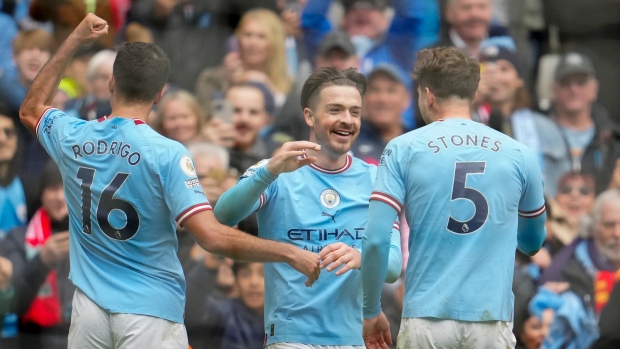 Man City routs Liverpool without injured Haaland