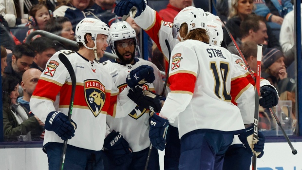 Verhaeghe scores four goals, Panthers beat Blue Jackets