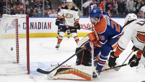 Draisaitl nets hat trick and 50th as Oilers squash Ducks 6-0 Article Image 0, The Canadian Press Draisaitl nets hat trick and 50th as Oilers squash Ducks 6-0 Article Image 0