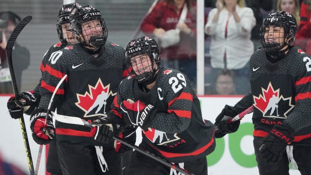 Team Canada Celebrates, Images on Ice Team Canada Celebrates