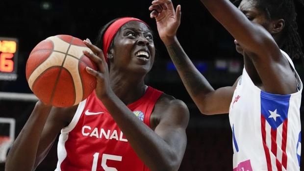 Canada's women's basketball squad, The Canadian Press Canada's women's basketball squad