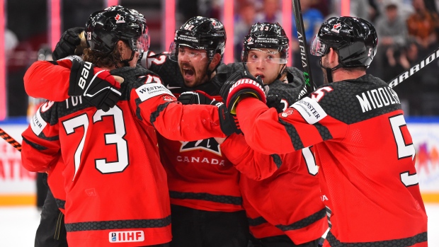 Canada comes back to beat Latvia to punch ticket to World Championship final