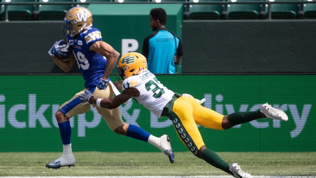 The Winnipeg Blue Bombers edged out the Edmonton Elks in preseason play