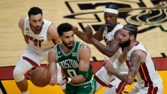 Max Strus, Jayson Tatum, JImmy Butler, Caleb Martin